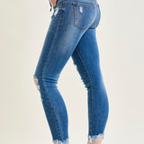 Amery Destroy Hem Skinny Jeans