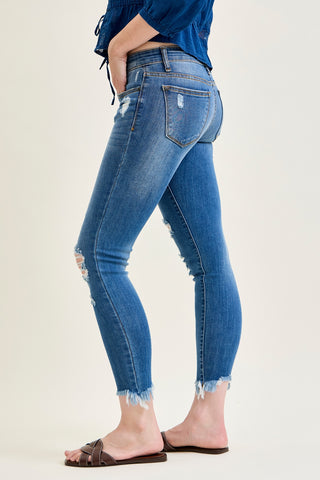 Amery Destroy Hem Skinny Jeans