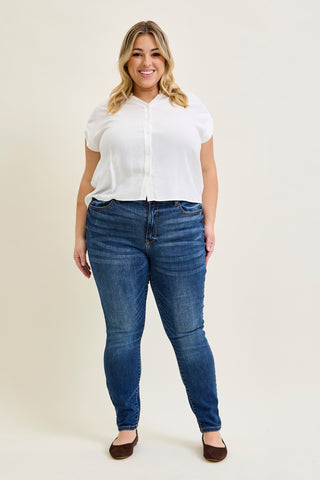 Ella Mid Rise Handsand Classic Skinny - PLUS