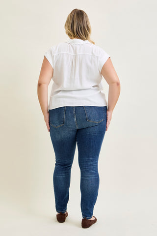 Ella Mid Rise Handsand Classic Skinny - PLUS