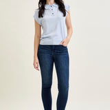 Gia High Rise Super Dark Skinny Jeans