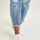 Alexis Light Bleach Splash Boyfriend Jeans