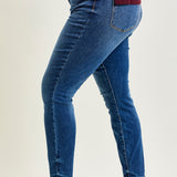 Joey Mid Rise Skinny Jeans With Handsand - PLUS
