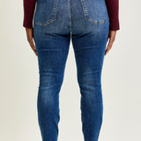 Joey Mid Rise Skinny Jeans With Handsand - PLUS