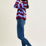 Joey Mid Rise Skinny Jeans With Handsand