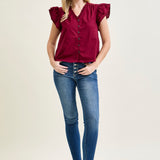 Rose Classic Button Fly Skinny Jeans