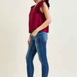 Rose Classic Button Fly Skinny Jeans