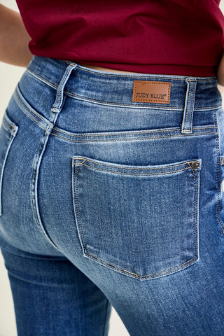 Rose Classic Button Fly Skinny Jeans