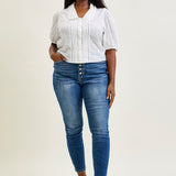 Rose Classic Button Fly Skinny Jeans - PLUS