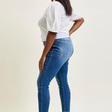 Rose Classic Button Fly Skinny Jeans - PLUS