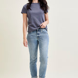 Michelle Mid Rise Vintage Wash Boyfriend Jeans