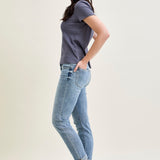 Michelle Mid Rise Vintage Wash Boyfriend Jeans