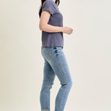 Michelle Mid Rise Vintage Wash Boyfriend Jeans