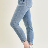 Michelle Mid Rise Vintage Wash Boyfriend Jeans