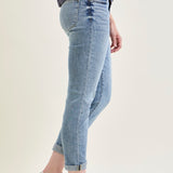 Michelle Mid Rise Vintage Wash Boyfriend Jeans