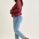 Michelle Mid Rise Vintage Wash Boyfriend Jeans - PLUS