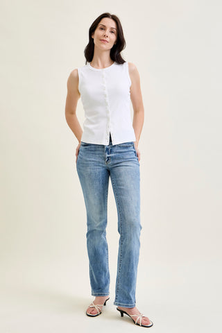 Ashley Mid Rise Bootcut Jeans
