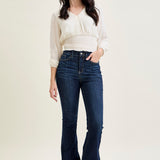 Lily High Rise Raw Hem Flare