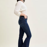 Lily High Rise Raw Hem Flare