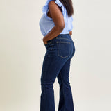 Lily High Rise Raw Hem Flare - PLUS