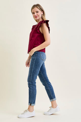 Billie Bleach Splash Boyfriend Jeans