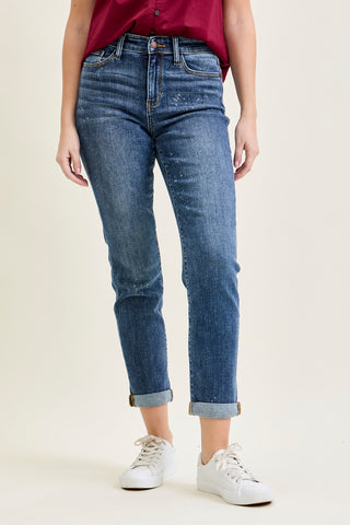Billie Bleach Splash Boyfriend Jeans