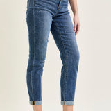 Margot High Rise Bleach Splash Boyfriend Jeans