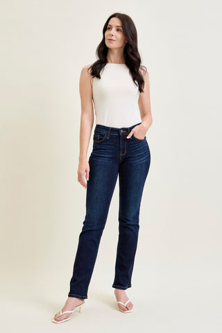 Elsy Whiskered Bootcut Jeans (32" Inseam)