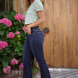 Elsy Whiskered Bootcut Jeans (32" Inseam)