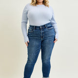 Addison Classic Cuffed Boyfriend Jeans- PLUS