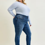 Addison Classic Cuffed Boyfriend Jeans- PLUS