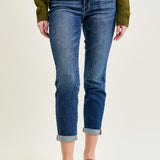 Addison Classic Cuffed Boyfriend Jeans