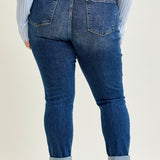 Addison Classic Cuffed Boyfriend Jeans- PLUS