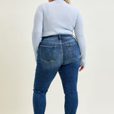 Addison Classic Cuffed Boyfriend Jeans- PLUS