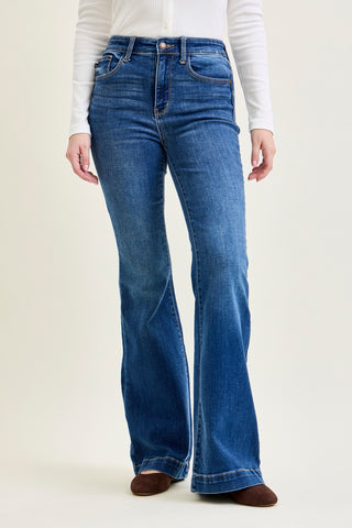 Penny Wide Hem Flare Jeans