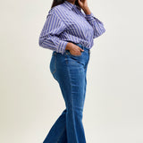 Penny Wide Hem Flare Jeans - PLUS