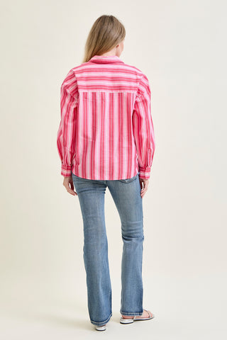 Violet High Rise Contrast Wash Bootcut Jeans