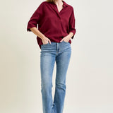 Dana High Rise Bootcut with Fray Hem