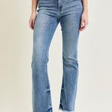 Dana High Rise Bootcut with Fray Hem
