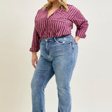 Dana High Rise Bootcut with Fray Hem - PLUS