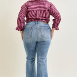 Dana High Rise Bootcut with Fray Hem - PLUS