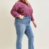 Dana High Rise Bootcut with Fray Hem - PLUS