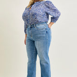 Aliana High Rise Trouser Straight Fit Jeans - PLUS