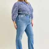 Aliana High Rise Trouser Straight Fit Jeans - PLUS