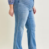 Aliana High Rise Trouser Straight Fit Jeans - PLUS