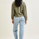 Florence High Rise Light Wash Straight Leg Jeans