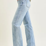 Florence High Rise Light Wash Straight Leg Jeans