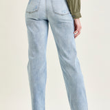 Florence High Rise Light Wash Straight Leg Jeans