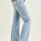 Florence High Rise Light Wash Straight Leg Jeans
