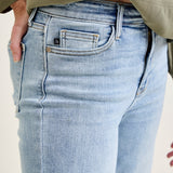 Florence High Rise Light Wash Straight Leg Jeans
